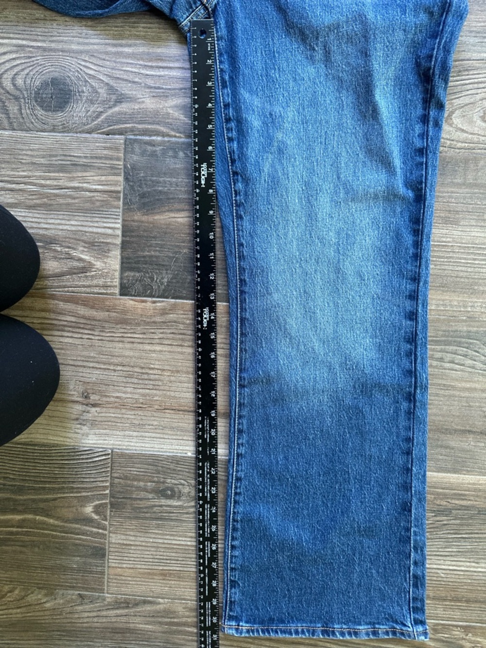 Free Assembly Mid Rise Bootcut Jeans - Blue - Picture 6 of 13